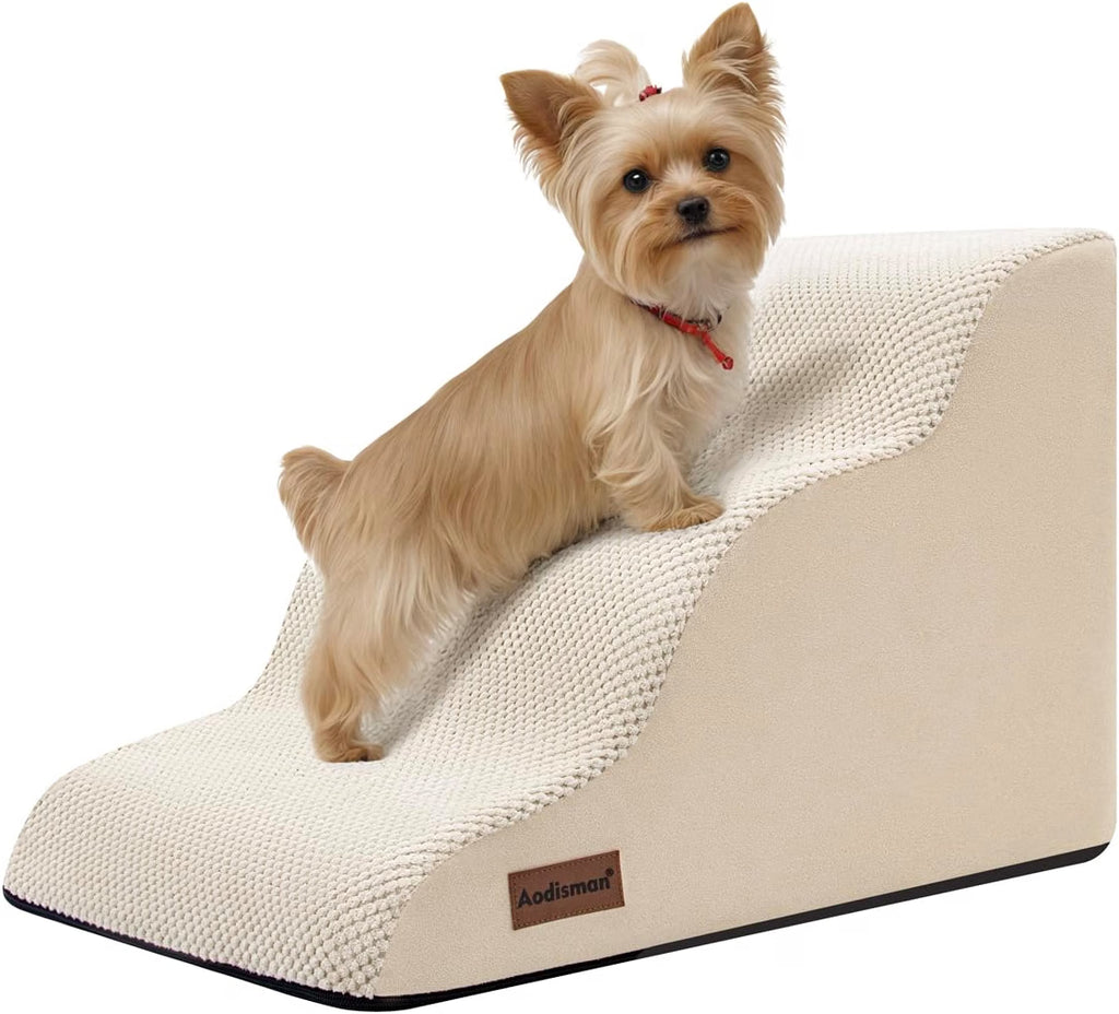 Dog Stairs for Small Dogs,3 Step Dog Ramp for Couch,Non-Slip Steps